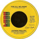 "For All We Know / Fever [Vinyl]