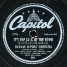 It's The Talk Of The Town / Stuffy [Shellac] Coleman Hawkins Orchestra
