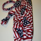 American Flag Cummerbund and Bow Tie set