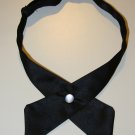 Cross Over Tie with Pearl Button