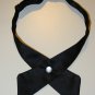 Cross Over Tie with Pearl Button