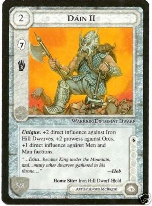 Dain II MEtW Rare Ltd Middle Earth Card Game CCG MECCG