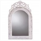 New Shabby Elegance Arched -Top Wall Mirror White