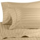 Sheet Set Beige Stripe Egyptian Cotton Twin-XL 1000-TC