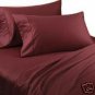 Queen Burgundy 1000-TC Sheet Set 100% Egyptian Cotton