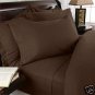 Twin-XL Sheet Set 1000-TC Solid Chocolate