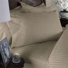 Twin-XL 1000-TC Egyptian Cotton Sheet Set Stripe Beige