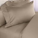Egyptian Queen Sheet Set Taupe 1200-TC (Thread Count) Cotton Bedding