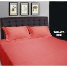 Queen Fitted Sheets 1000-TC Tomato Red