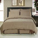 Full Size Sheet Set Taupe 1200-TC Egyptian Cotton Bed Linen