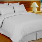 Queen Sheet Set 1500-TC White Stripe Egyptian Cotton
