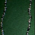 Black Sandstone & Clear Quartz Crystal Necklace