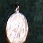 Silver oxidized Oval St. Patrick medal