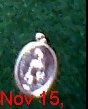 Silver oxidized Oval St.Florian