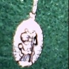 Lg. Bright Pewter St. Christopher