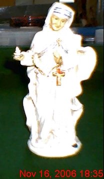 resin blessed mother statue