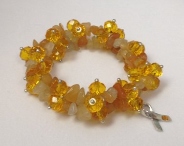 Leukemia, Multiple Sclerosis, Kidney Cancer Awareness Bracelet