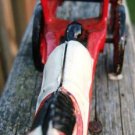 VINTAGE CAST IRON HORSE DRAWN "ICE" DELIVERY BUGGY