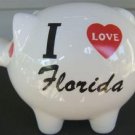 VINTAGE "I LOVE FLORIDA" SOUVENIR PIGGY BANK