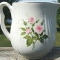 HALL CHINA HEATHER ROSE "RAYED" JUG/PITCHER 1950's