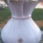 VINTAGE LEFTON"S FLOWER POUCH/BAG VASE w/GOLD TRIM L@@K