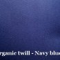 2 Y Organic Cotton Twill Drapery Bedding Fabric Soft Silky NAVY BLUE