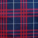 NAVY RED WHITE TARTAN PLAID FABRIC 60" WIDE