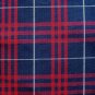 NAVY RED WHITE TARTAN PLAID FABRIC 60" WIDE