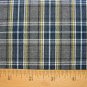 40 YARDS GRAY BLUE WHITE YELLOW TARTAN PLAID FABRIC 60" WIDE