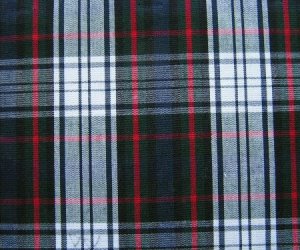 5 YARDS NAVY GREEN WHITE RED TARTAN PLAID FABRIC 60" WIDE