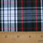 5 YARDS NAVY GREEN WHITE RED TARTAN PLAID FABRIC 60" WIDE