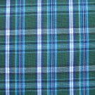 GREEN WHITE NAVY AQUA BLACK TARTAN PLAID FABRIC 60" WIDE