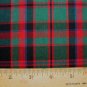 RED GREEN BLACK BLUE MACDONALD TARTAN PLAID FABRIC 60" WIDE