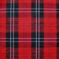 40 YARDS RED BLACK TARTAN PLAID FABRIC 60" WIDE