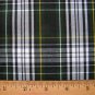 GORDON DRESS NAVY GREEN WHITE YELLOW TARTAN PLAID FABRIC 60" WIDE