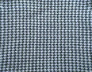10 Y NAVY BLUE WHITE HOUNDSTOOTH CHECK PLAID FABRIC 60" WIDE