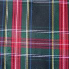 5 Yards STEWART BLACK TARTAN PLAID FABRIC 60" WIDE