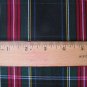 5 Yards STEWART BLACK TARTAN PLAID FABRIC 60" WIDE