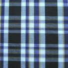 10 YARDS BLACK WHITE PURPLE TARTAN PLAID FABRIC 60" WIDE