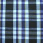 10 YARDS BLACK WHITE PURPLE TARTAN PLAID FABRIC 60" WIDE