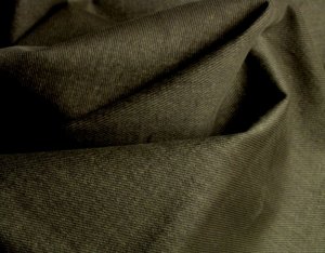 40 Yards Olive Green Twill Denim Slipcover Upholstery Fabric
