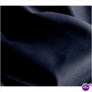 Black Brushed Twill Denim Fabric