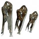 3 Pcs Locking Plier Curved Jaw Set