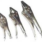 3 Pcs Locking Plier Long Nose Set