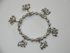 1 Silver Elephant Charm Bracelet