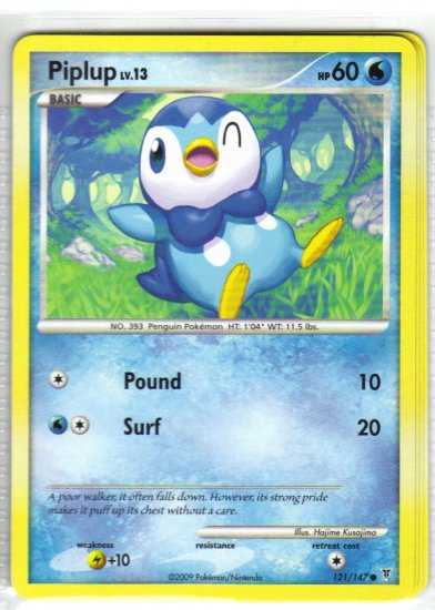 Pokemon Card Platinum Supreme Victors Piplup 121/147