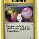 Pokemon Card Gym Heroes Trainer Sabrina's Gaze