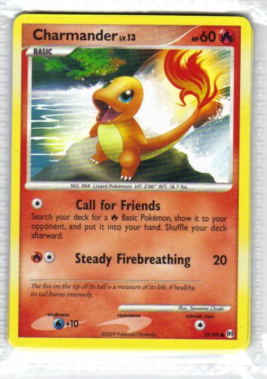 Pokemon Card Platinum Arceus Charmander 59/99