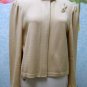 *NWT ST. JOHN * Camel Santana Knit Jacket/Gold Detail/Pin Retail $825