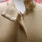 *NWT ST. JOHN * Camel Santana Knit Jacket/Gold Detail/Pin Retail $825